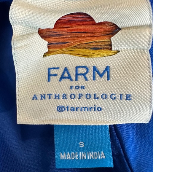 FARM Rio for Anthropologie One Shoulder Maxi Dress Floral Tropical Size Small - Picture 12 of 13